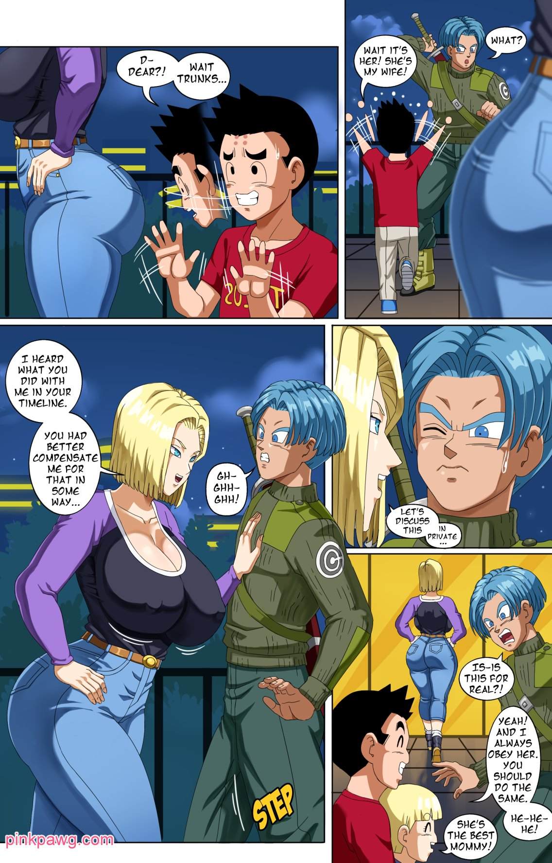 Android 18 y Trunks - Pink Pawg 2